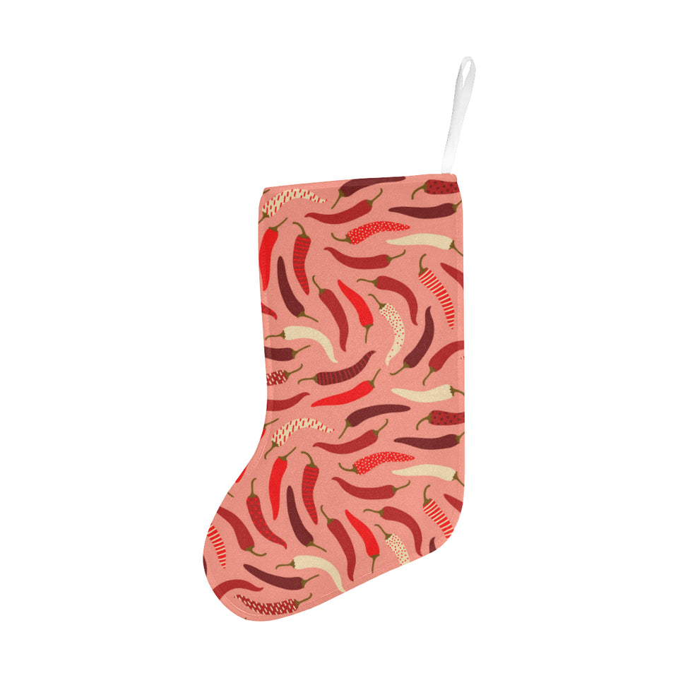 Beautiful Chili peppers pattern Christmas Stocking
