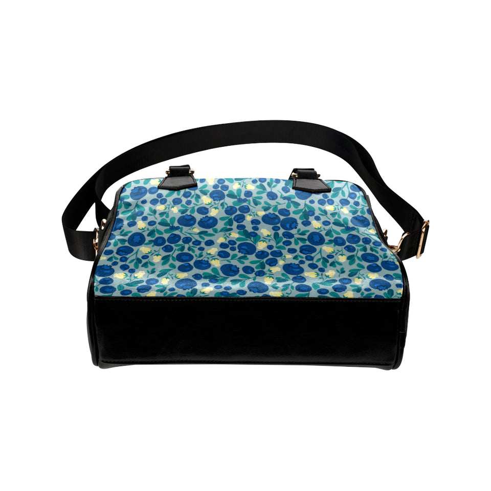 blueberry design pattern Shoulder Handbag