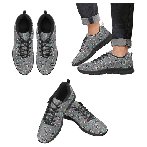 Ostrich Pattern Print Design 01 Men's Breathable Sneakers ( Model 055)