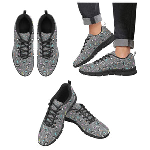 Ostrich Pattern Print Design 01 Men's Breathable Sneakers ( Model 055)