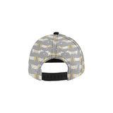 Cute dachshund dog pattern All Over Print Snapback Cap