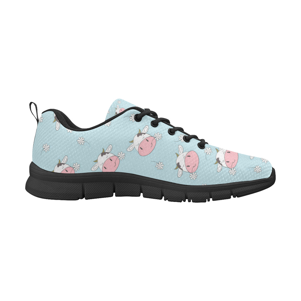 Cute cow flower pattern Men's Sneaker Shoes