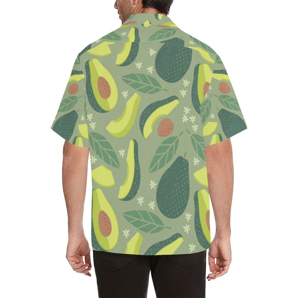 Avocado pattern Men's All Over Print Hawaiian Shirt