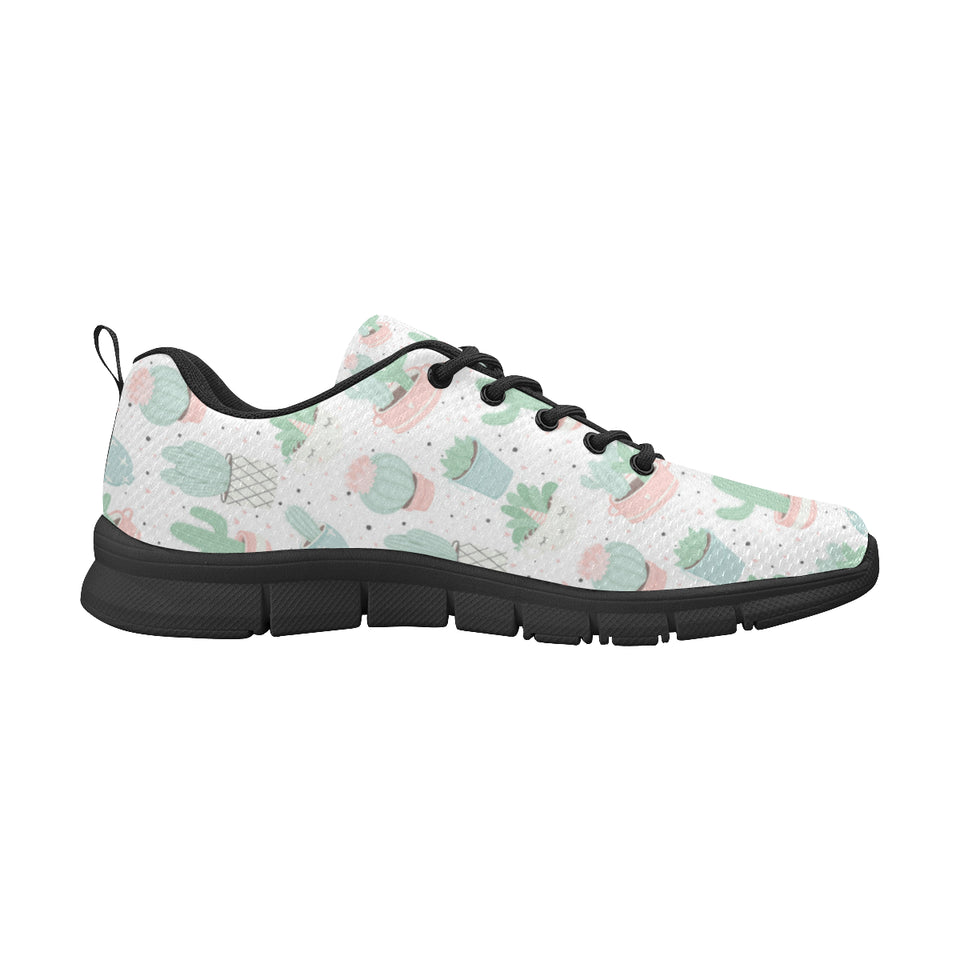 Pastel color cactus pattern Men's Sneaker Shoes