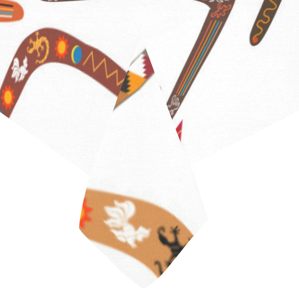 Boomerang Australian aboriginal ornament pattern Tablecloth