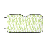 Green Peas Pattern Print Design 03 Car Sun Shade