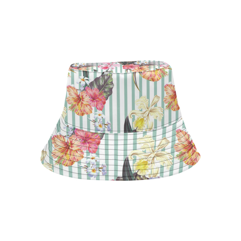 Colorful orchid flower pattern Unisex Bucket Hat