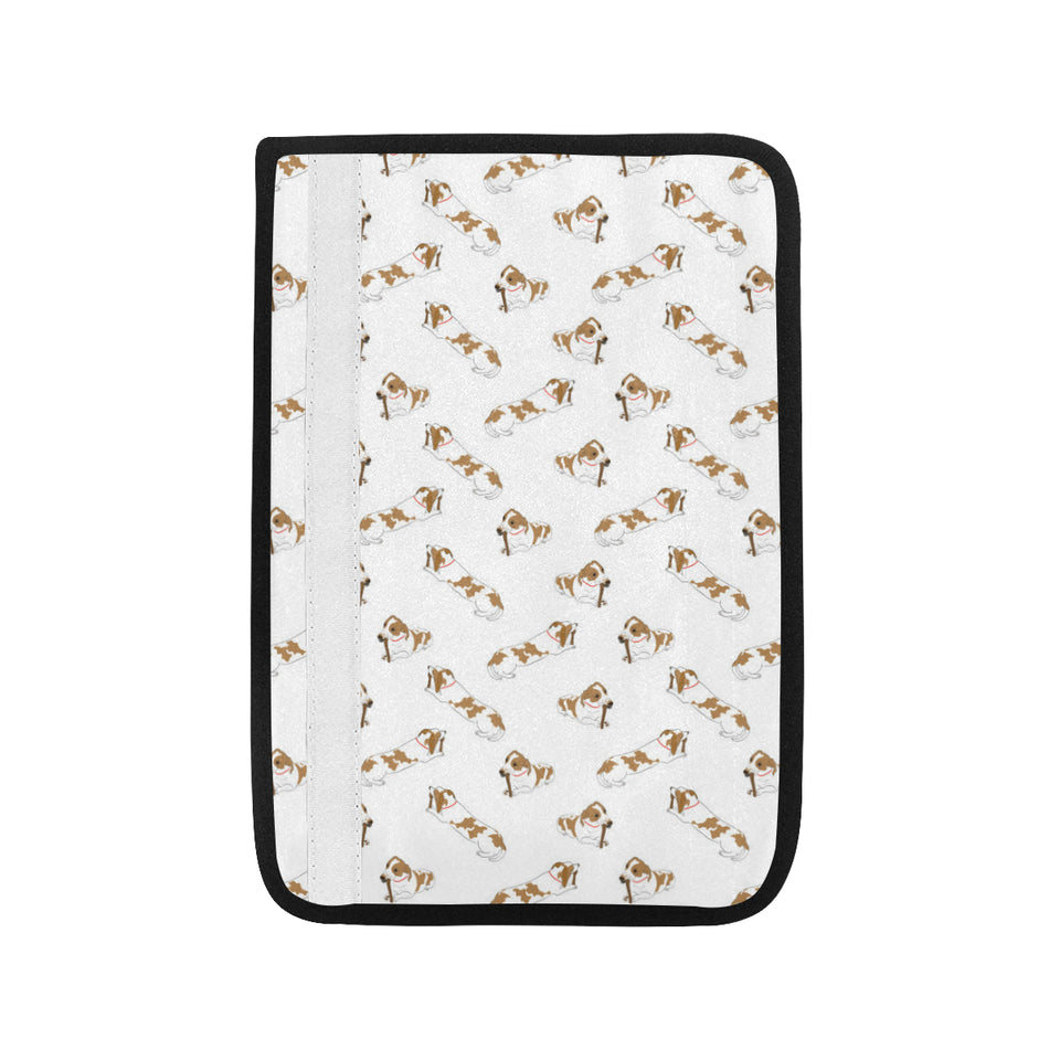Jack Russel Pattern Print Design 04 Car Seat Belt Cover