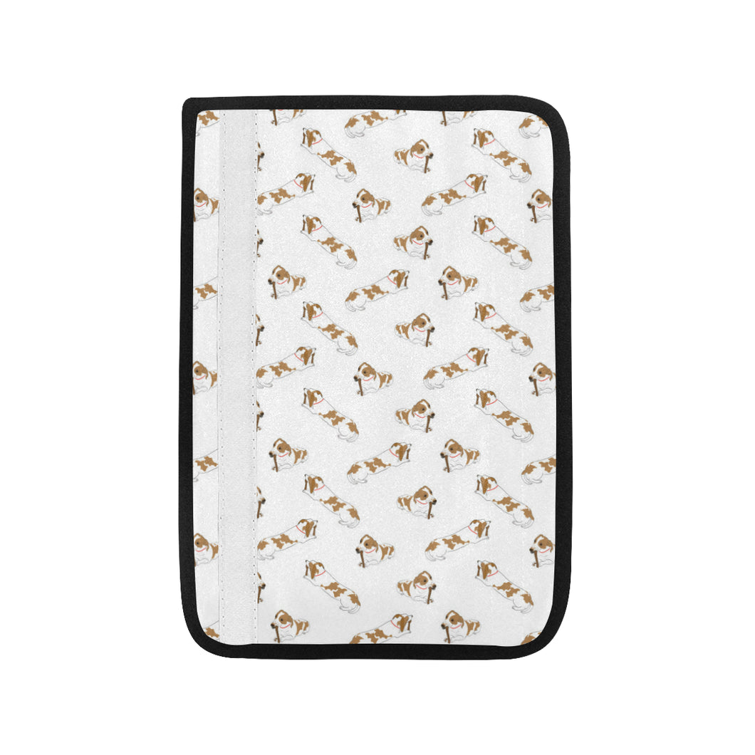 Jack Russel Pattern Print Design 04 Car Seat Belt Cover