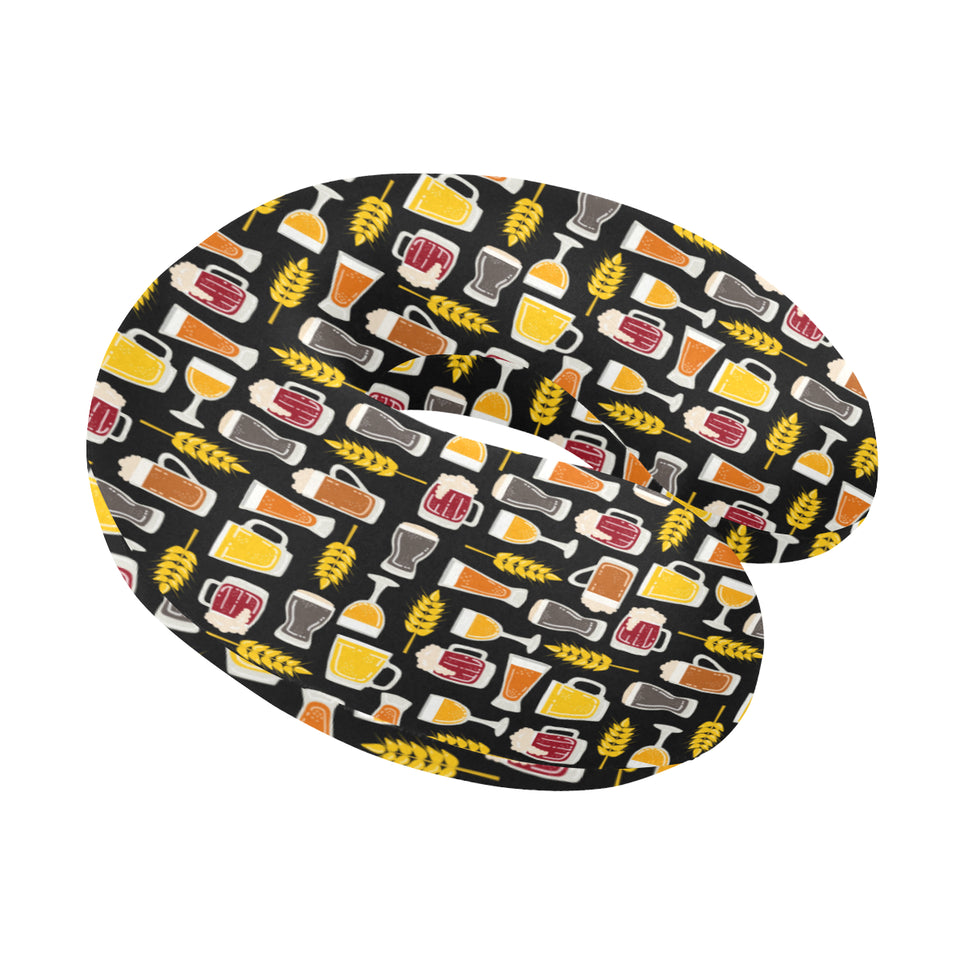 Beer type pattern U-Shaped Travel Neck Pillow