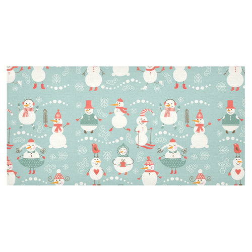 Cute snowman pattern Tablecloth
