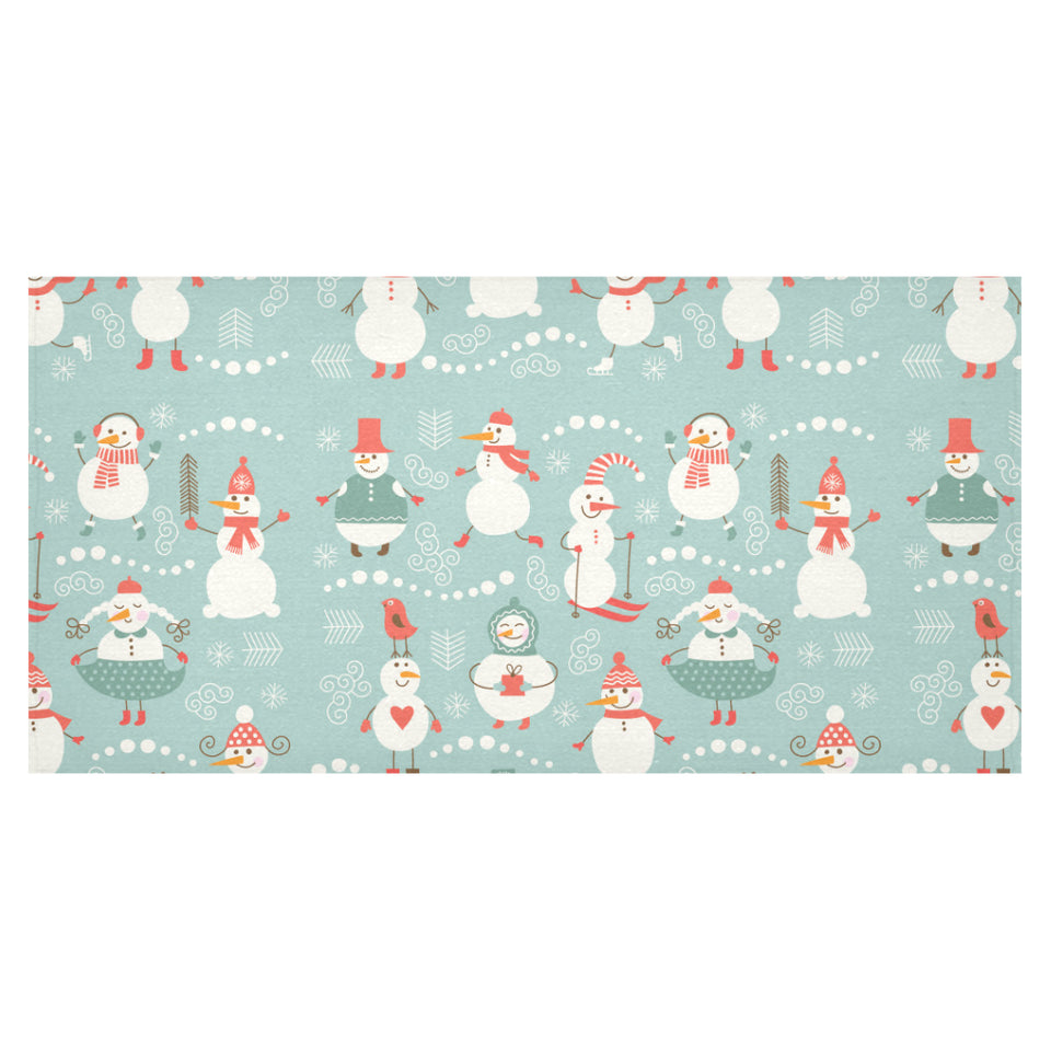 Cute snowman pattern Tablecloth