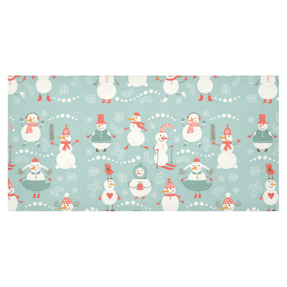 Cute snowman pattern Tablecloth
