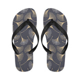 Gold ginkgo leaves Unisex Flip Flops