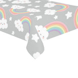 Cute rainbow clound star pattern Tablecloth