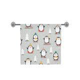Cute Penguin christmas pattern Bath Towel