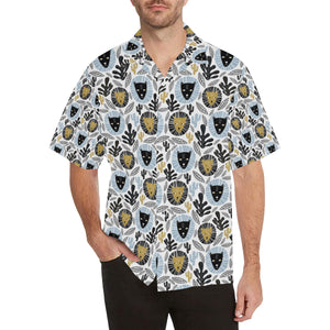 Lion Pattern Print Design 05 Men's All Over Print Hawaiian Shirt (Model T58)