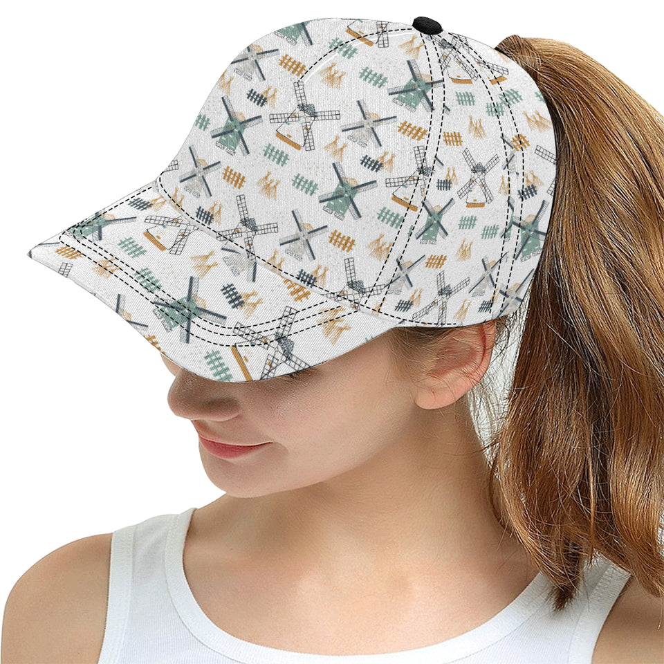 windmill pattern All Over Print Snapback Cap