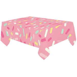 Pink donut glaze candy pattern Tablecloth