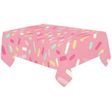 Pink donut glaze candy pattern Tablecloth