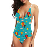 Hot Air Balloon Sky Pattern Women's One-Piece Swimsuit