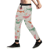 Cute whale pattern Unisex Casual Sweatpants