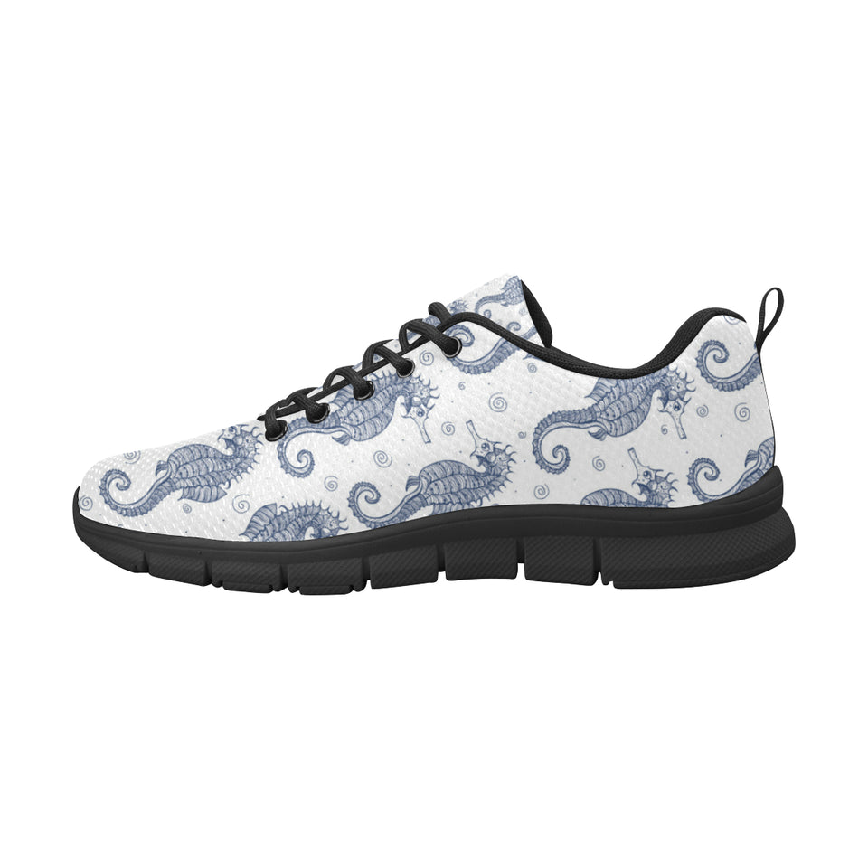Seahorse pattern background Women's Sneaker Shoes