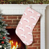 White swan and flower love pattern Christmas Stocking