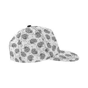 Hand drawn french fries pattern All Over Print Snapback Cap