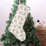 Hand drawn pizza pattern Christmas Stocking