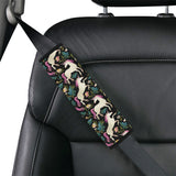 Unicorns forest background Car Seat Belt Cover