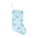 Dragonfly pattern blue background Christmas Stocking