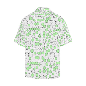 Chemistry Periodic Table Pattern Print Design 03 Men's All Over Print Hawaiian Shirt (Model T58)