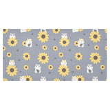 Cute hamster sunflower pattern background Tablecloth