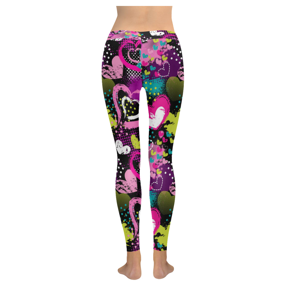 heart dot wave star creative design pattern Women's Legging Fulfilled In US
