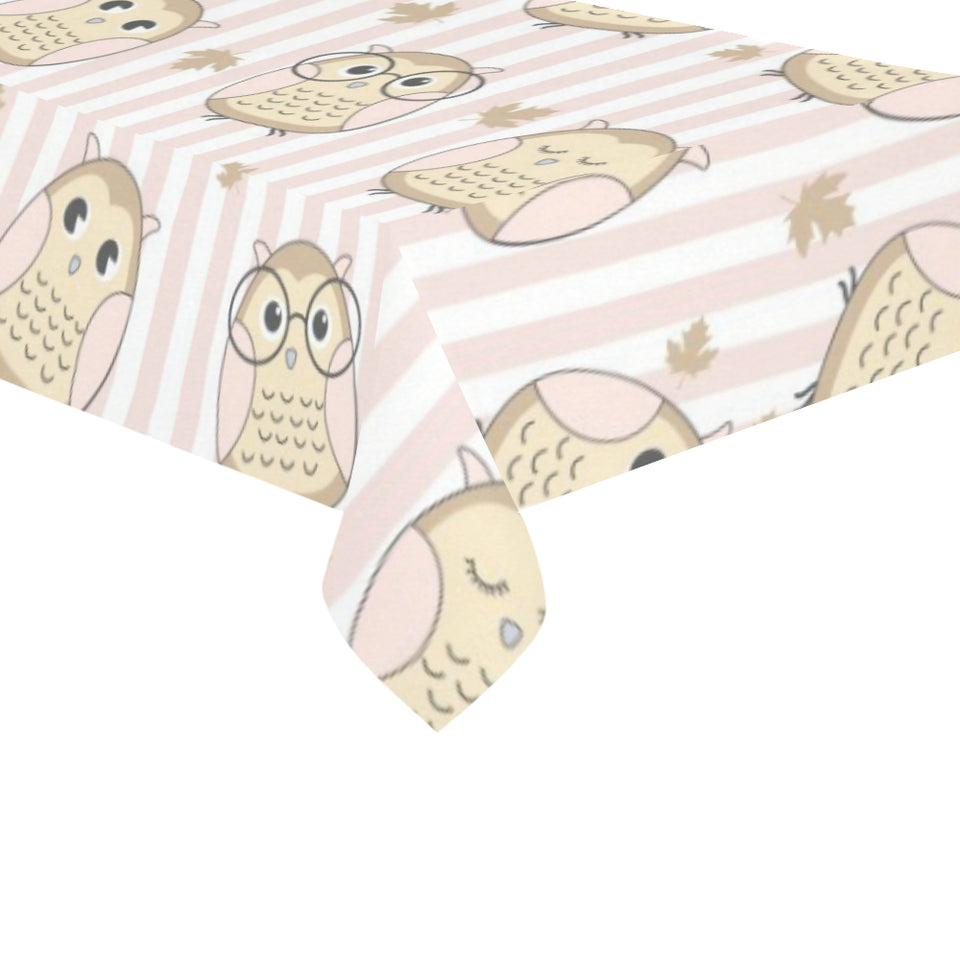 cute owl leaf Tablecloth