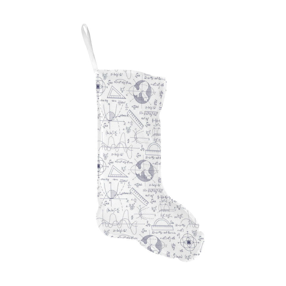 Math Pattern Print Design 03 Christmas Stocking