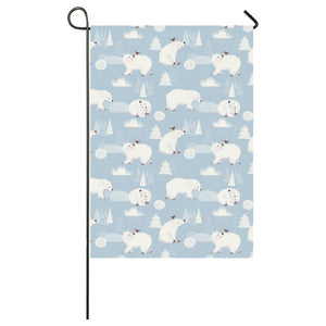 Cute polar bears Christmas decoration pattern House Flag Garden Flag