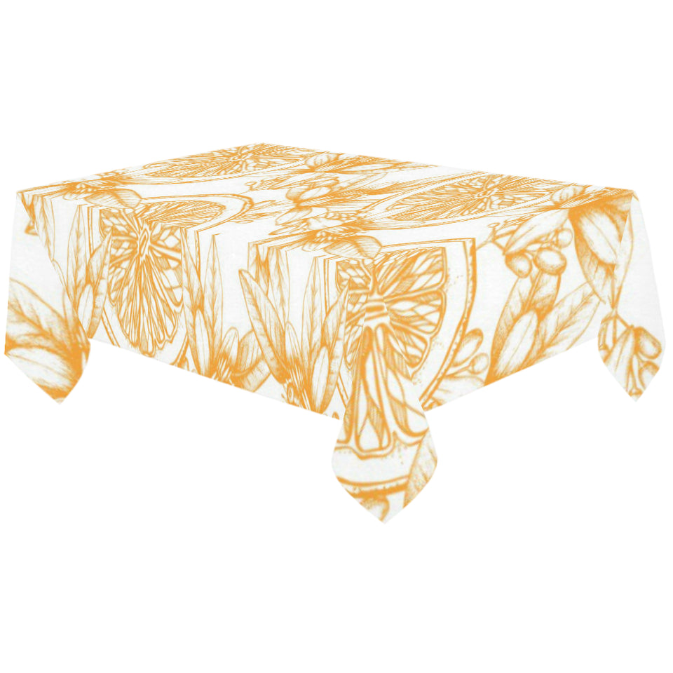 hand drawn orange fruit pattern Tablecloth