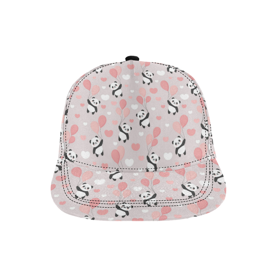 Cute panda ballon heart pattern All Over Print Snapback Cap