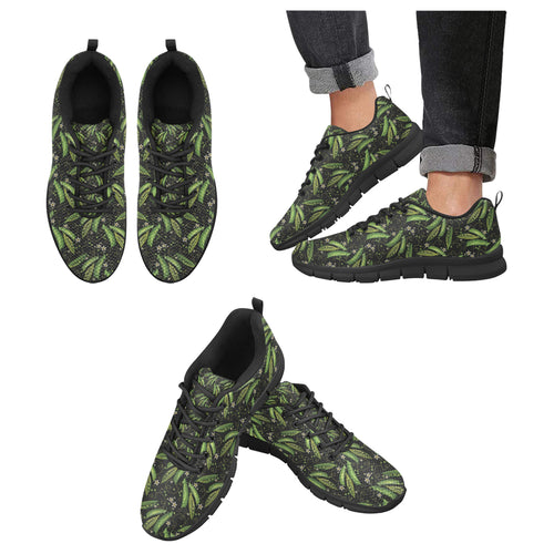 Green Peas Pattern Print Design 02 Men's Breathable Sneakers ( Model 055)