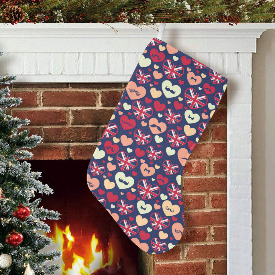British Pattern Print Design 02 Christmas Stocking