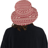 Dachshund Nordic pattern Unisex Bucket Hat