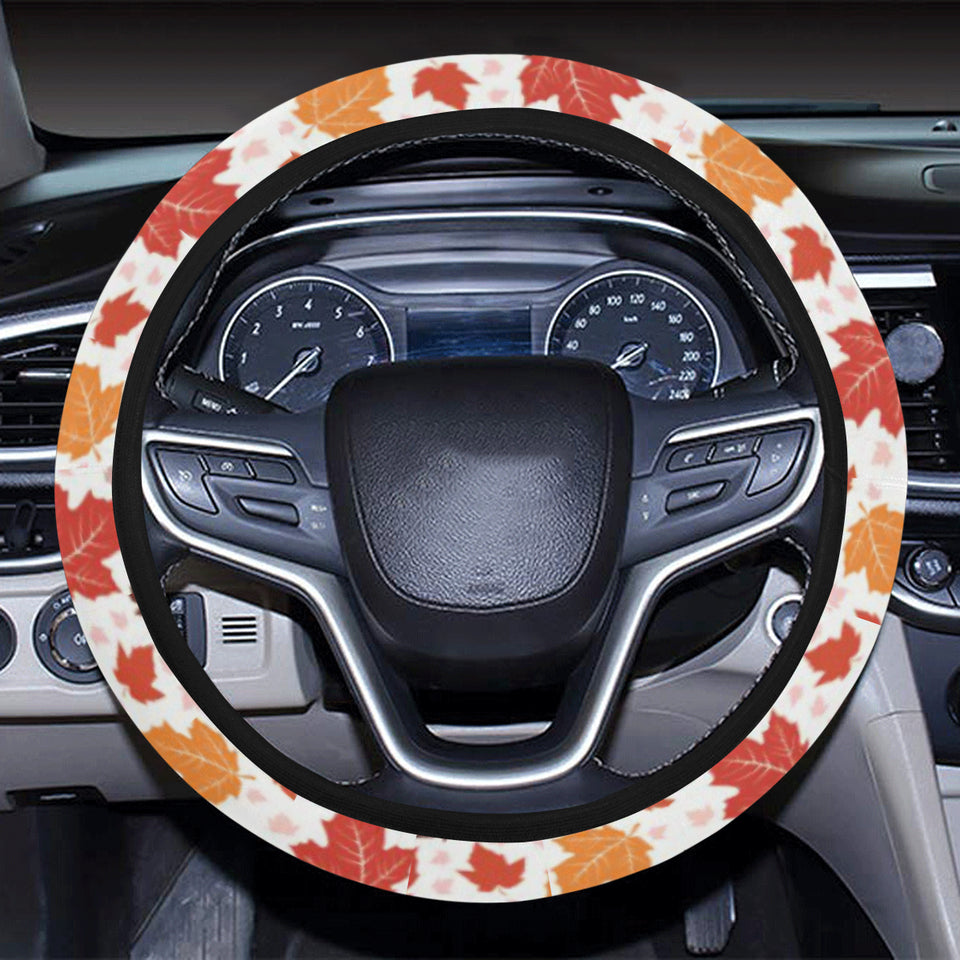 Colorful Maple Leaf pattern Car Steering Wheel Cover