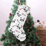 Hand Drawn faces of pandas pattern Christmas Stocking