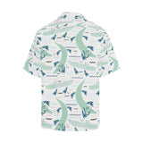 Crocodile diver pattern Men's All Over Print Hawaiian Shirt