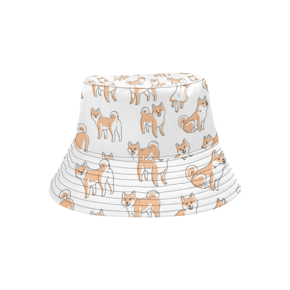 shiba inu dog pattern Unisex Bucket Hat