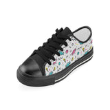 Candy design pattern Kids' Boys' Girls' Low Top Canvas Shoes Black