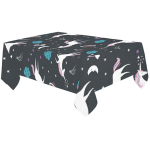 unicorn rainbows moon clound star pattern Tablecloth