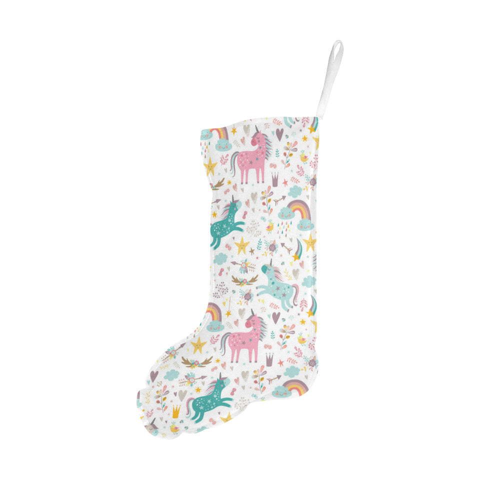 Colorful unicorn pattern Christmas Stocking